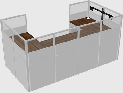 Cabine en u