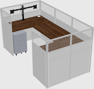 Cabine en u