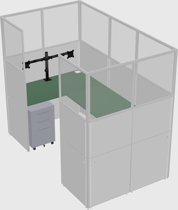 Cabine en u