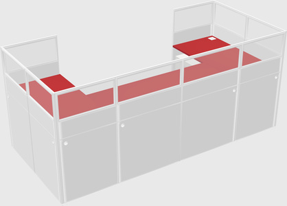 Cabine en u