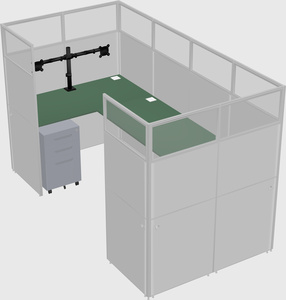 Cabine en u