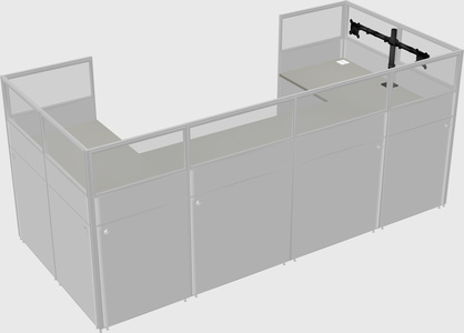 Cabine en u