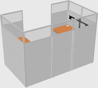 Cabine en u