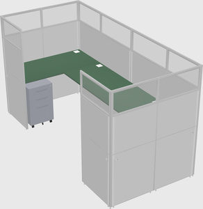 Cabine en u