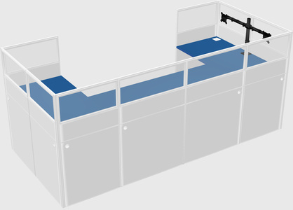 Cabine en u