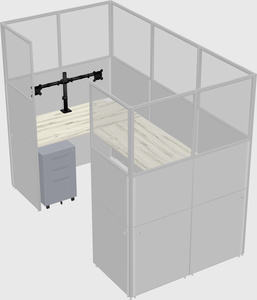 Cabine en u