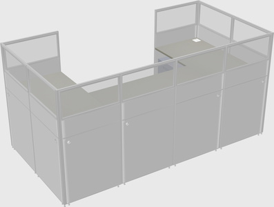 Cabine en u