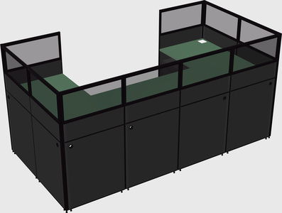 Cabine en u