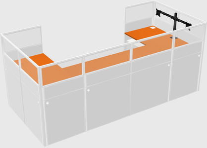 Cabine en u