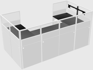 Cabine en u