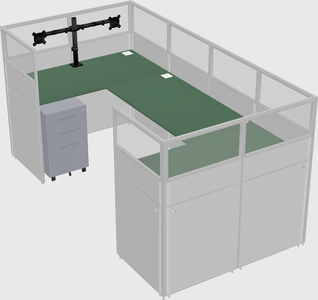 Cabine en u
