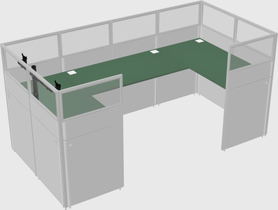 Cabine en u