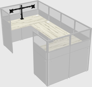 Cabine en u