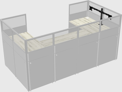 Cabine en u