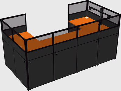 Cabine en u