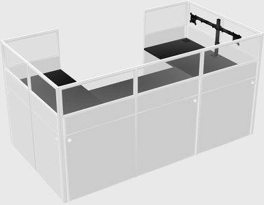 Cabine en u