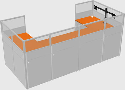 Cabine en u