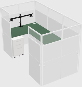 Cabine en u