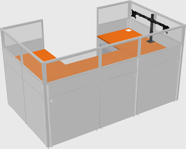 Cabine en u