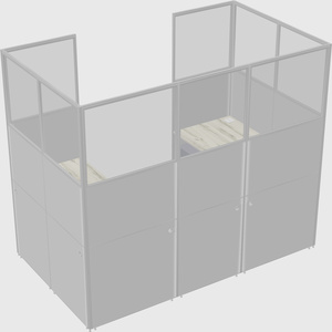 Cabine en u