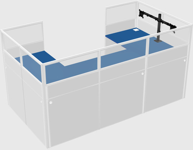 Cabine en u