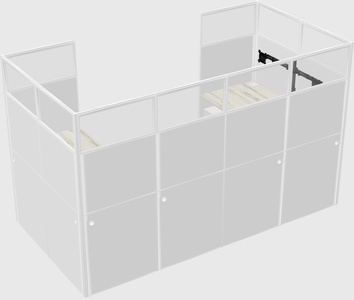 Cabine en u