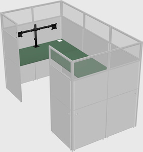 Cabine en u