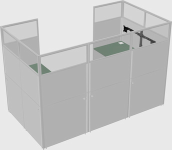 Cabine en u