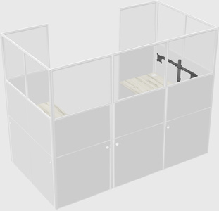 Cabine en u