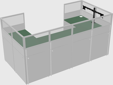 Cabine en u