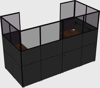 Cabine en u
