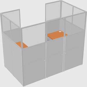 Cabine en u