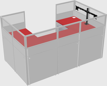 Cabine en u