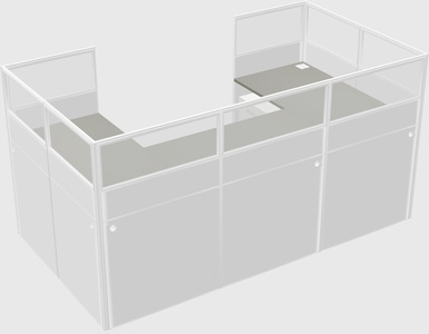 Cabine en u