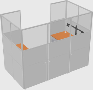Cabine en u