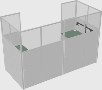 Cabine en u