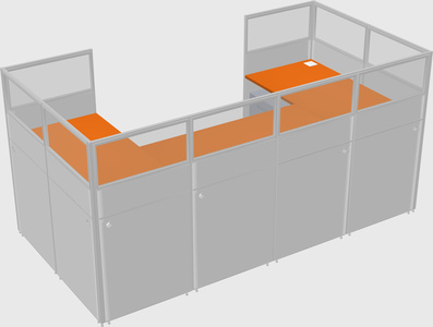 Cabine en u