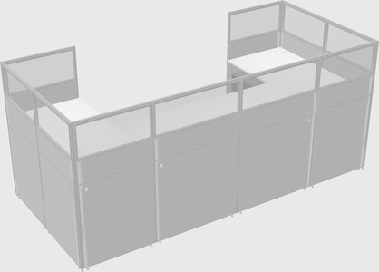 Cabine en u
