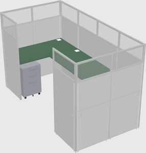 Cabine en u