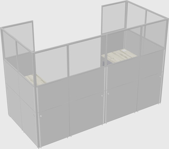 Cabine en u