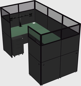 Cabine en u