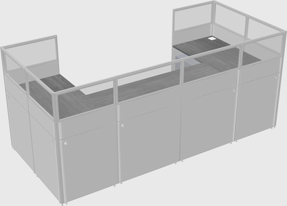 Cabine en u