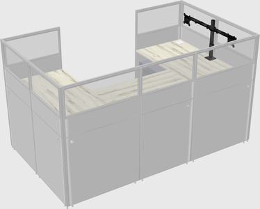 Cabine en u