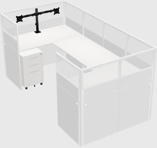 Cabine en u