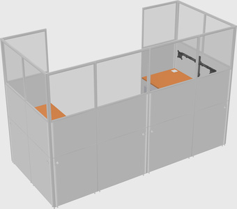 Cabine en u