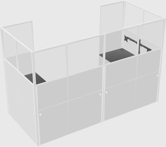 Cabine en u