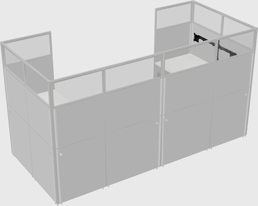 Cabine en u