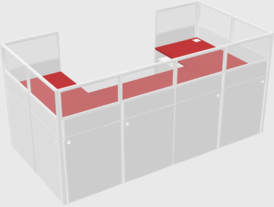 Cabine en u