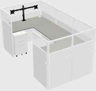 Cabine en u