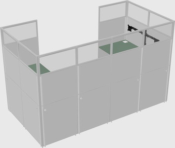 Cabine en u